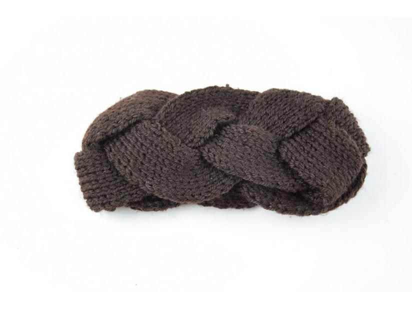 Handmade Woolen Cable Knit Headband Ear Warmer - European, American, Korean Style for Autumn/Winter