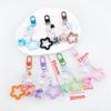 1pc 2pcs Hollow Star Charm Bag Phone Strap Pendant Colorful Acrylic Beads Keychain Accessories Cellphone Lanyard Keyring Jewelry