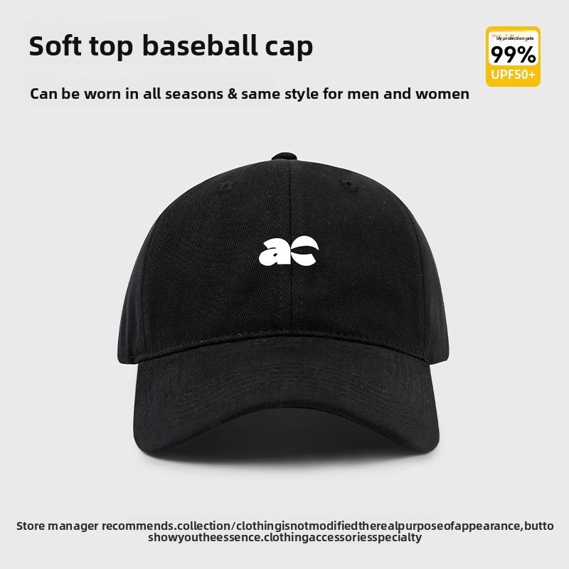Baseball Cap Women Sunhat With Wide Brim Cotton Sun Protection For Summer Outdoor Activities