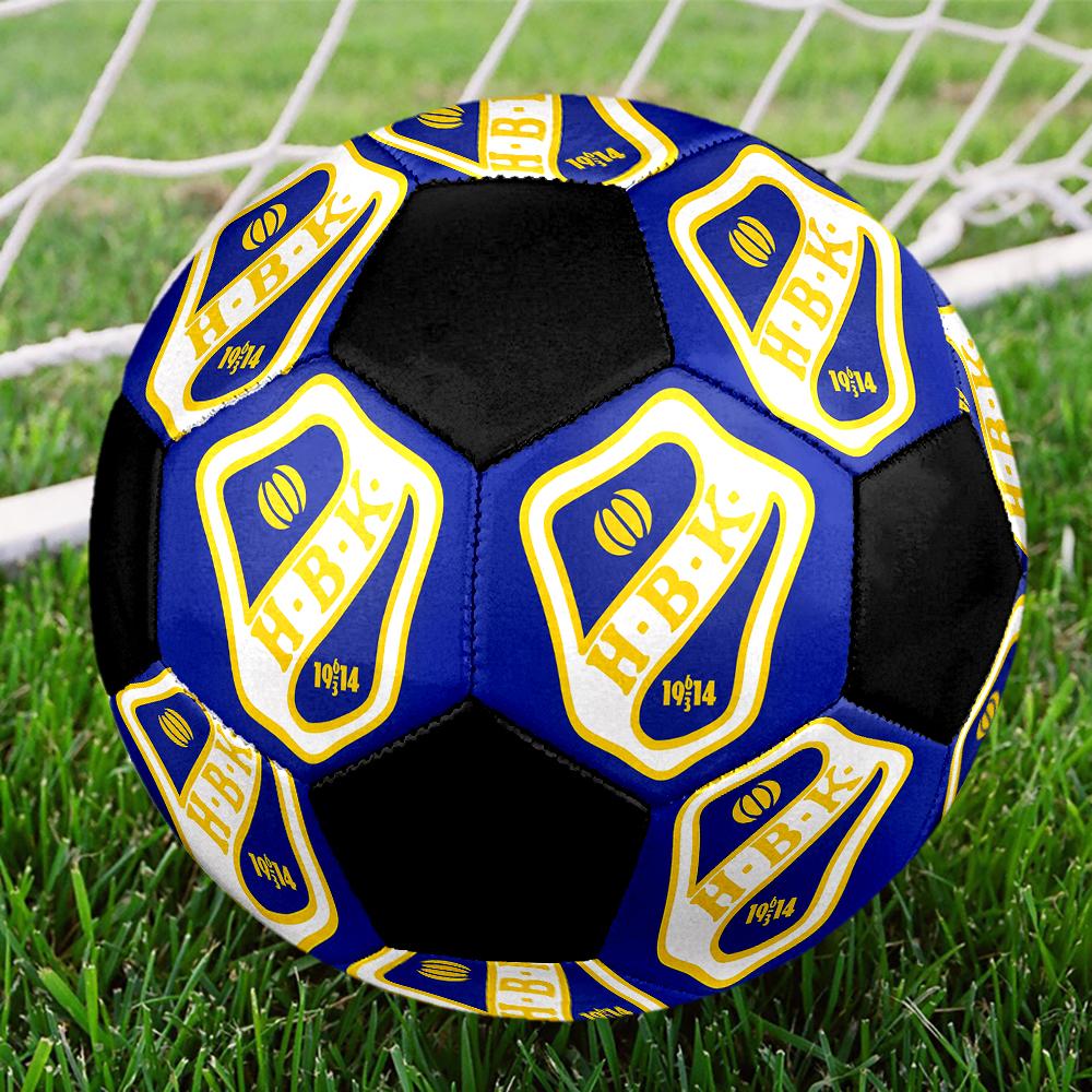 SIZE 5 Halmstads BK Soccer Ball Colorful All Ages Machine Stitched PVC Competition Ready Durable High-Bounce