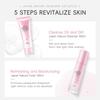 LAIKOU Kirschblüten Hautpflege Geschenkset: Luxus-Glasflaschen-Set für Frauen & Teenager-Mädchen, Reinigungsmittel, Toner, Serum, Augencreme & Feuchtigkeitscreme