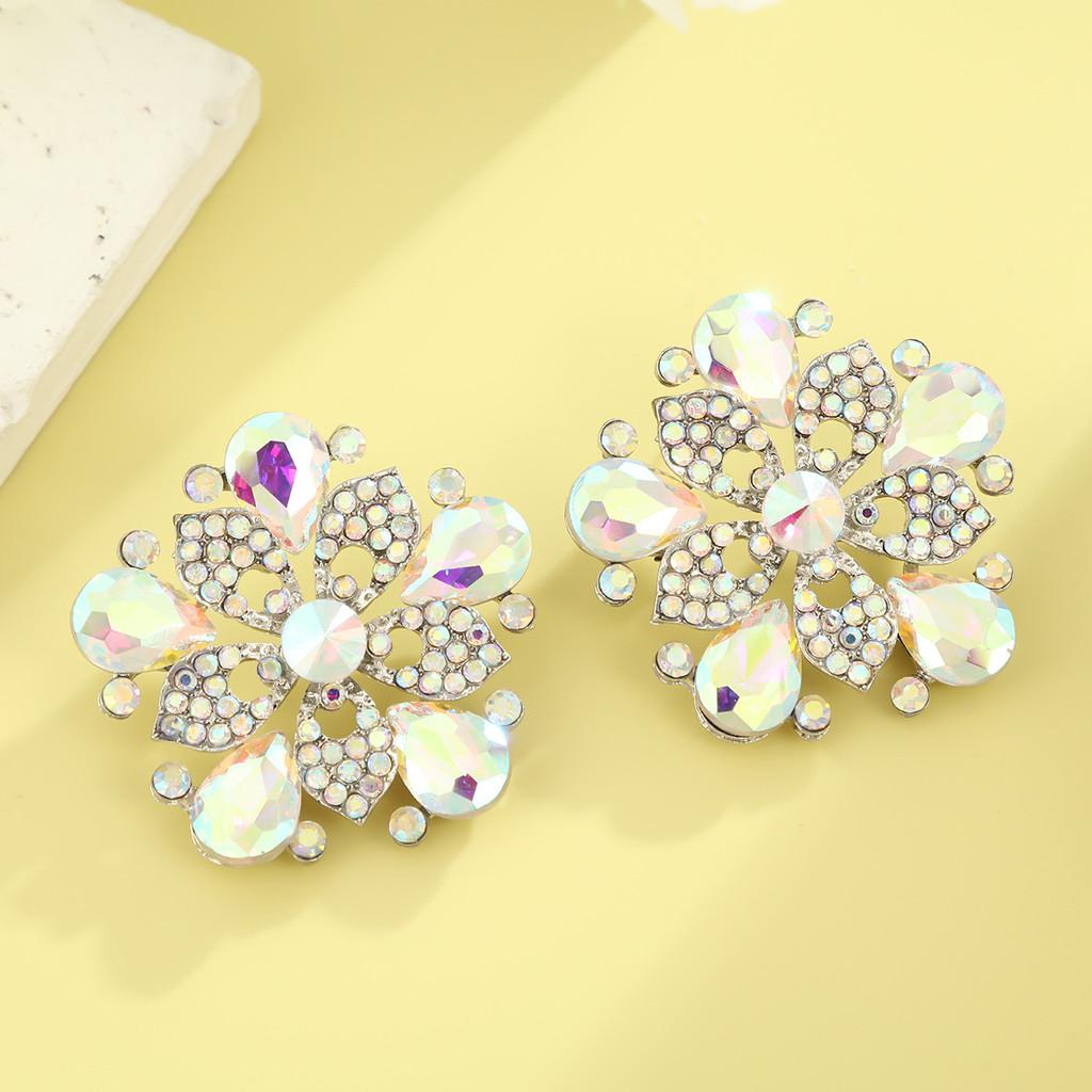 Geometric Alloy Dangle Earrings With Sparkling Cz For Wedding And Party Wear For Women