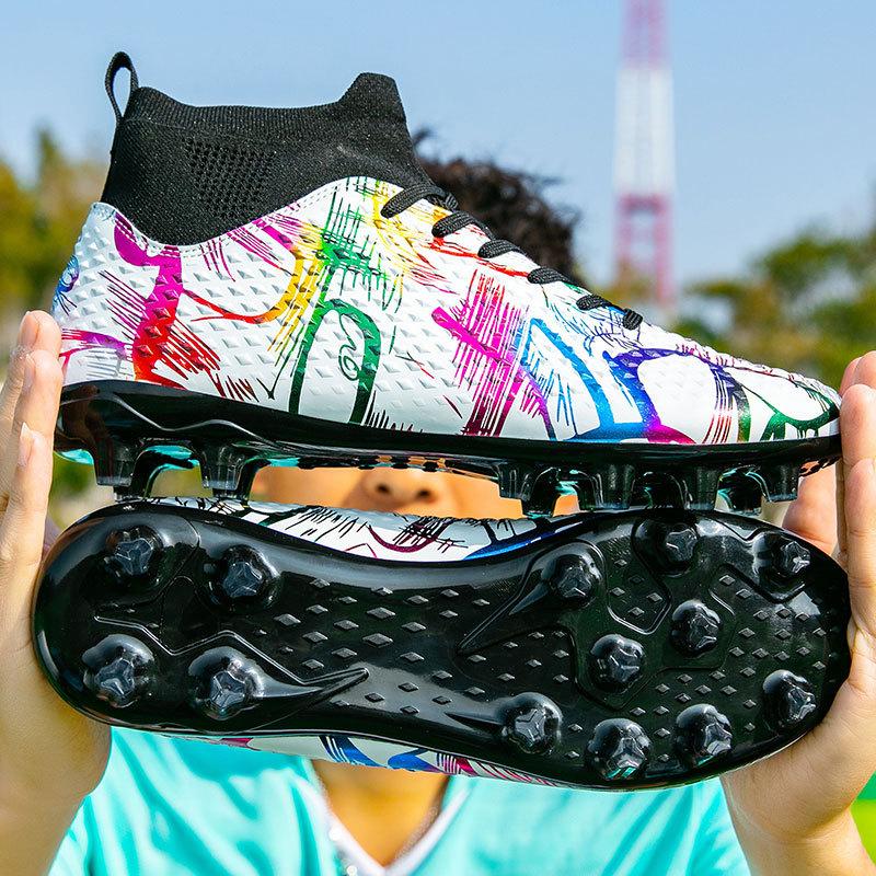 

Youth football shoes men and women spikes adult professional sports training shoes artificial grass non-slip wear-resistant competition shoes 46