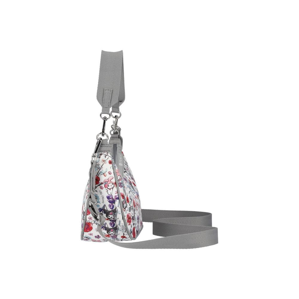 Lesportsac My Melody Kuromi Gray Small Convertible Hobo Bag [3752.Hc02]