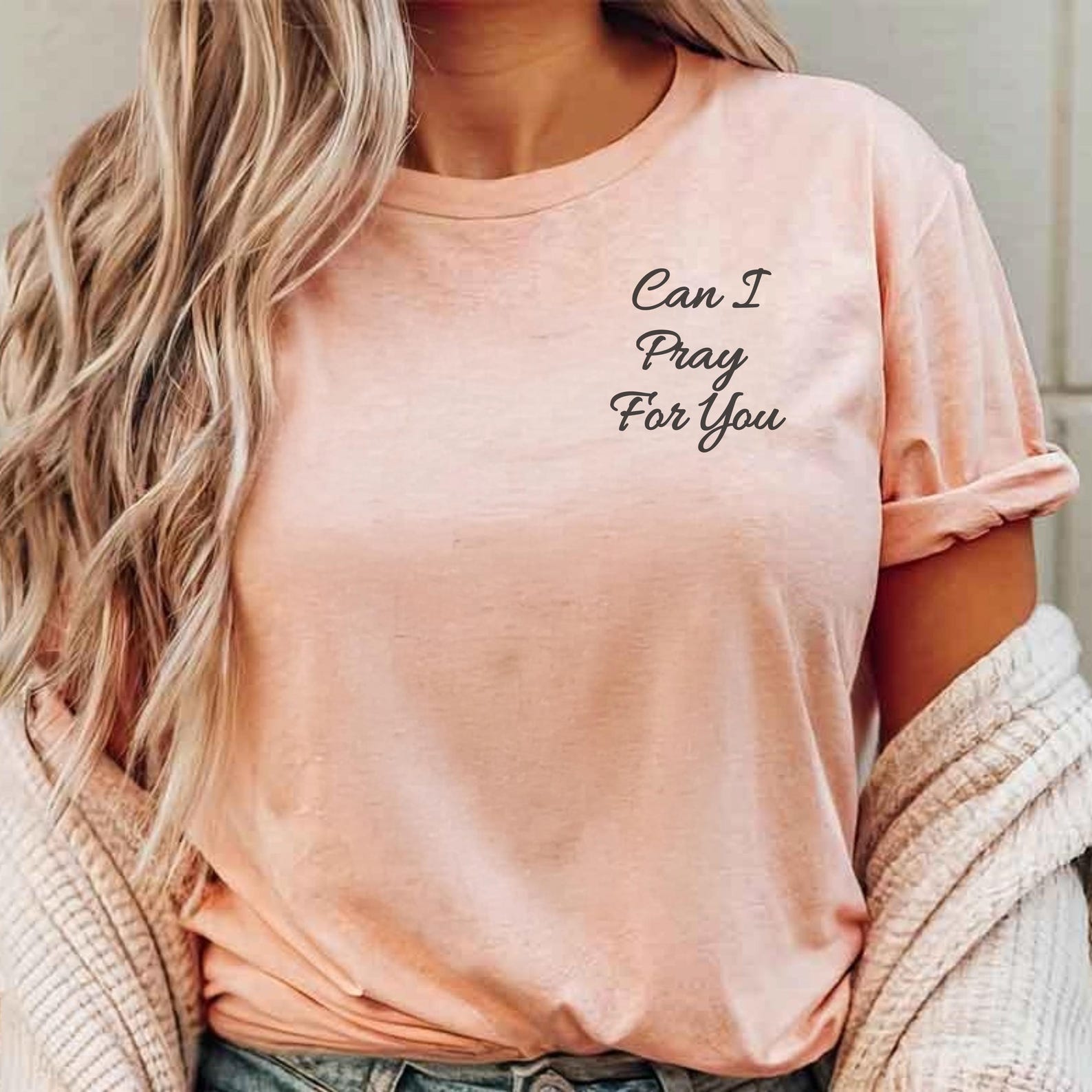 Can I Pray For You Shirt – Christian Apparel S