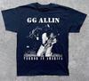 Sällsynt! GG Allin Terror in America T-shirt Full storlek S till 5XL Unisex T-shirt