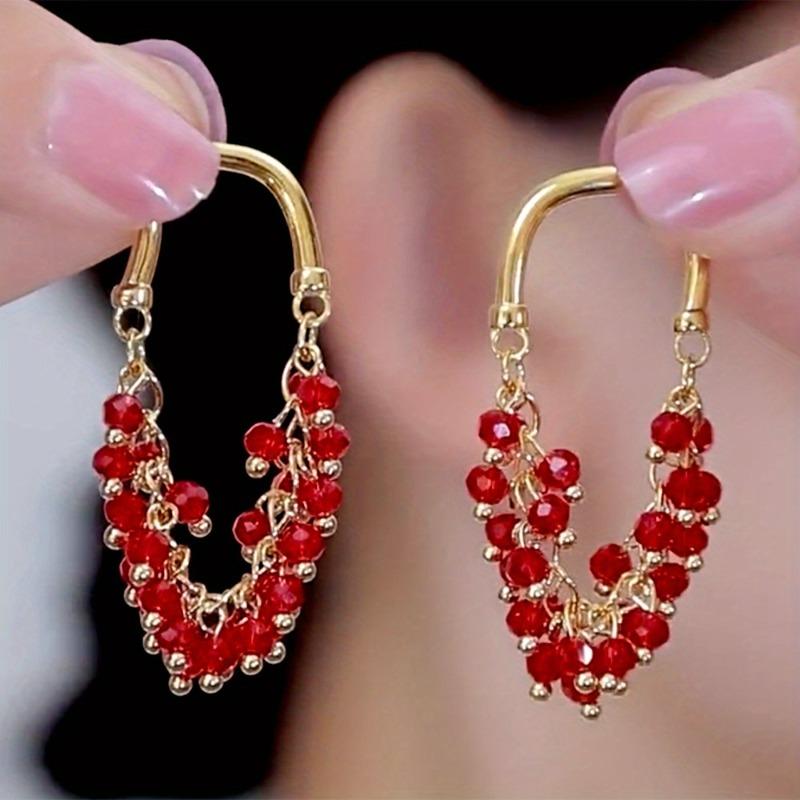 1 Pair of New Unique Design Earrings Fashionable and Delicate Earrings Fashionable and Elegant New 's Wear Christmas Gift