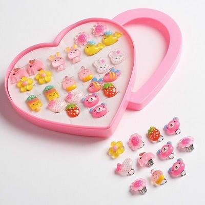 12 paires de boucles d'oreilles à clipser non percées pour enfants, cadeau de noël pour filles