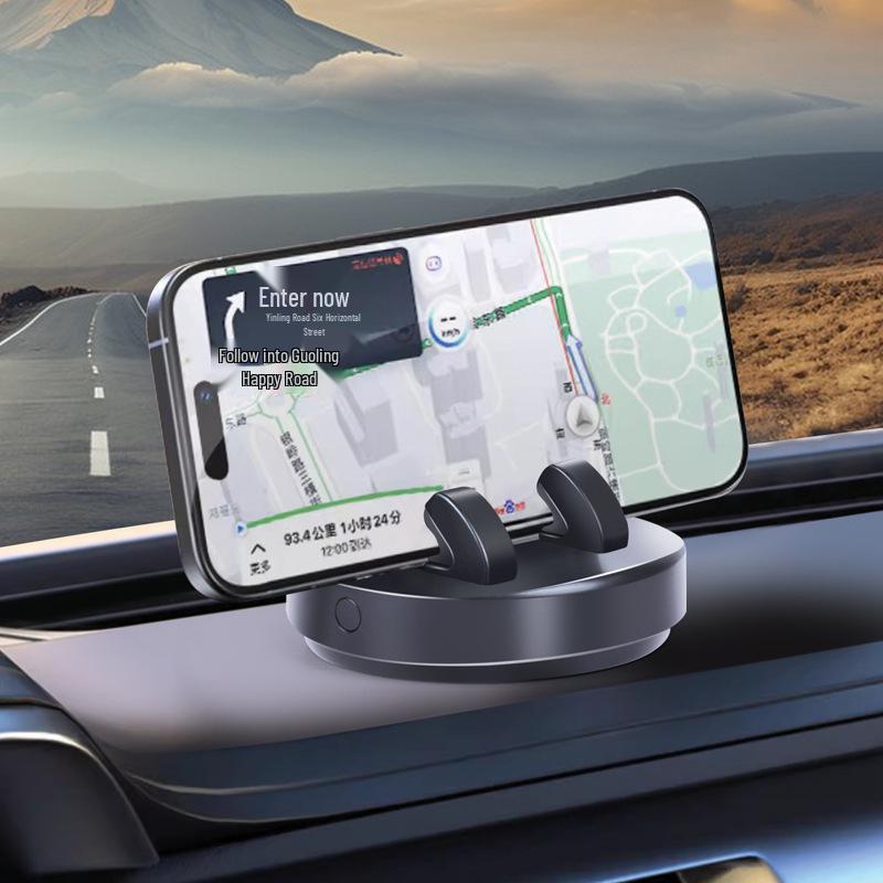 360° Rotating Dashboard Phone Holder with Parking Sign Adhesive