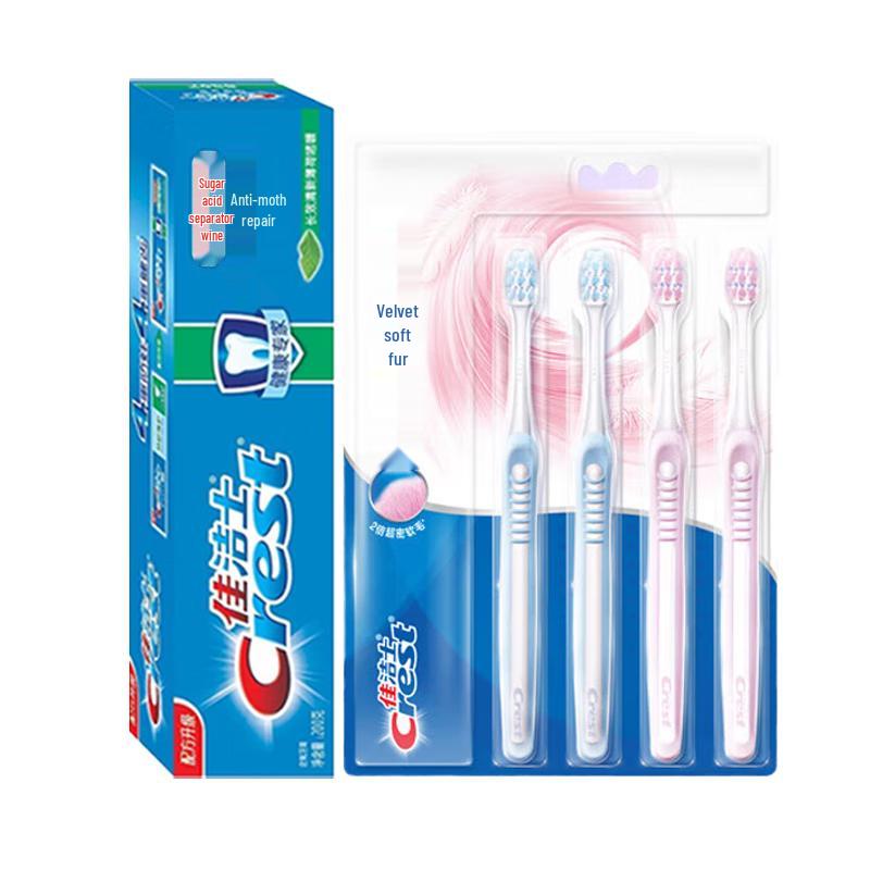 

Crest Anti-Cavity Repair Toothpaste & Velvet Gum Care Toothbrush Set