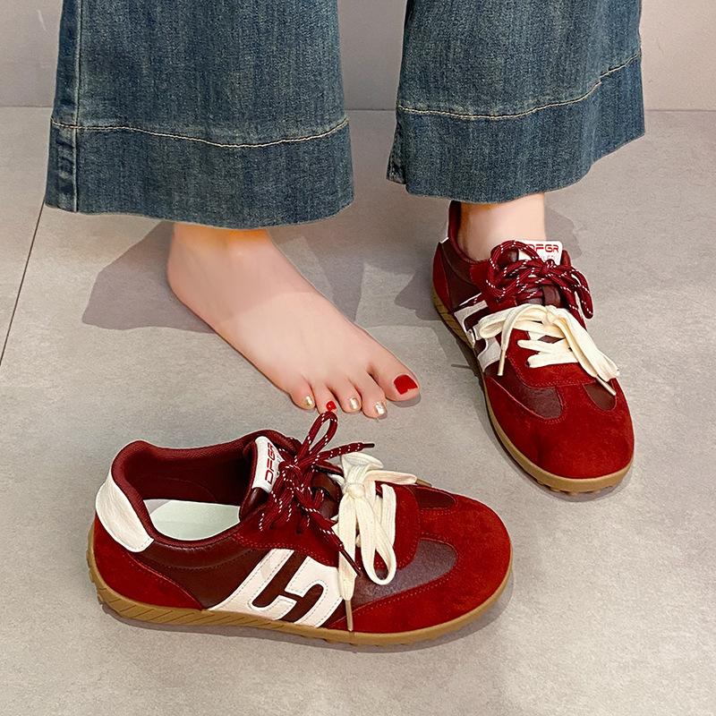 American retro German training shoes women's 2025 summer new color matching Forrest Gump shoes women's platform versatile casual sports shoes women