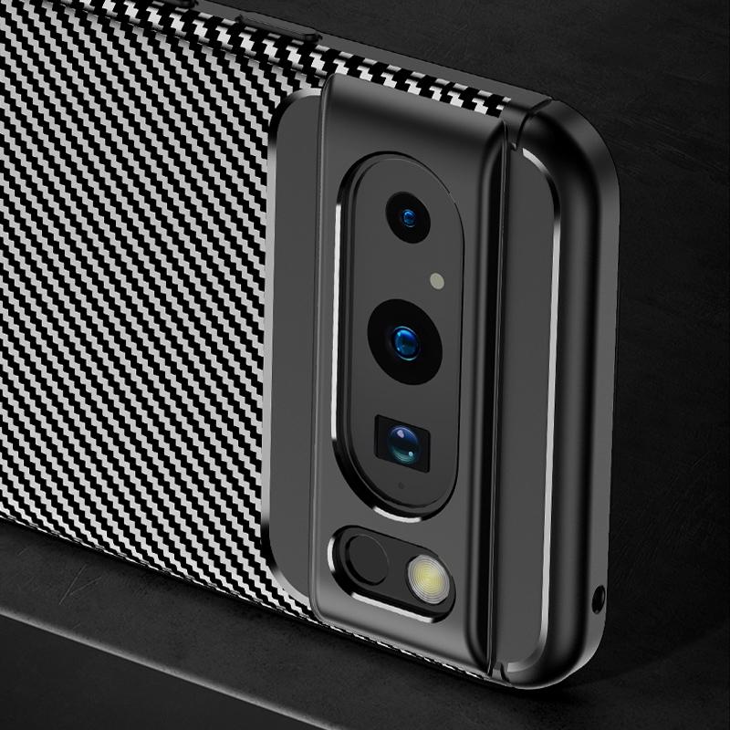 TPU Phone Case for Google Pixel 8 Pro,Carbon Fiber Texture Anti-scratch Mobile Phone Cover