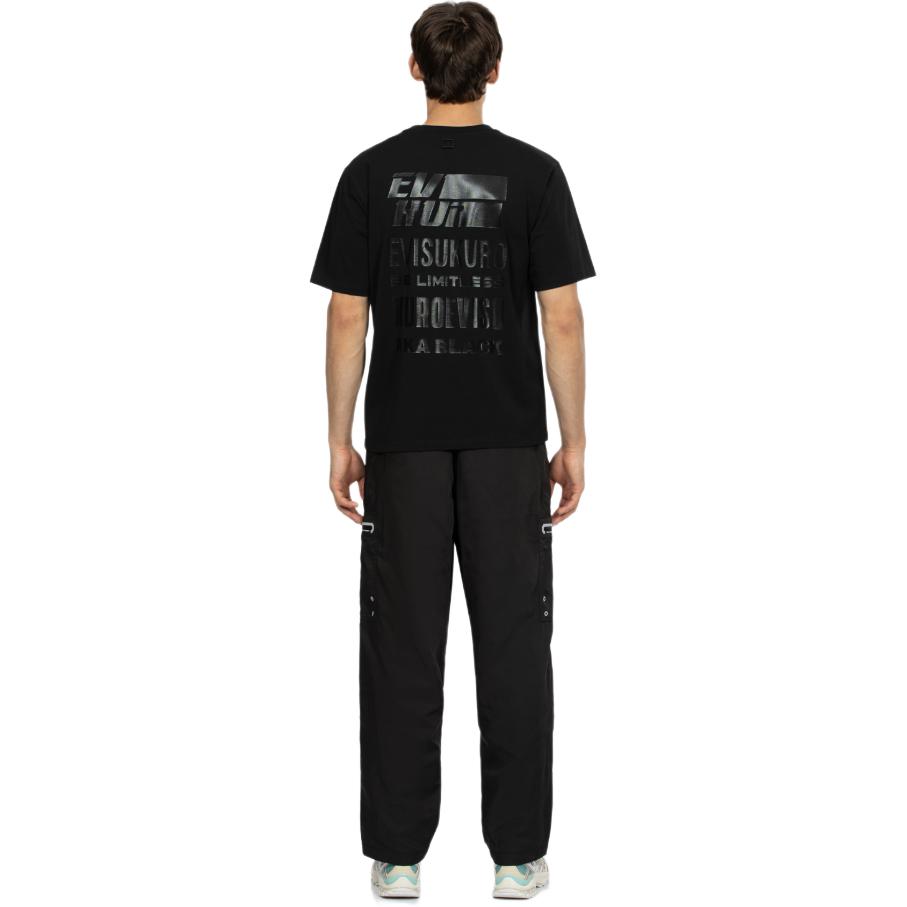 Evisu Aw23 Multi-Reflective Zipper Regular Fit Pants Men pants Black 2EAGNM3PP5037XXPL