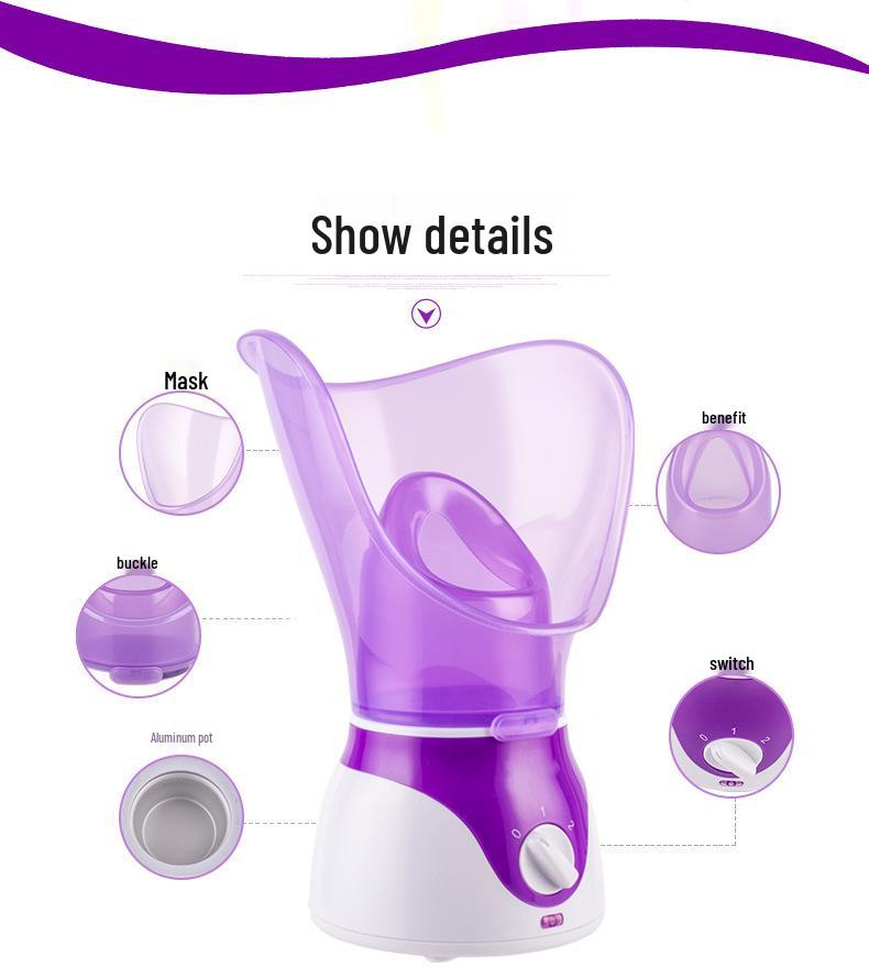 Cross-Border Exclusive Aromatherapy Facial & Nasal Steamer Hydrating Humidifier