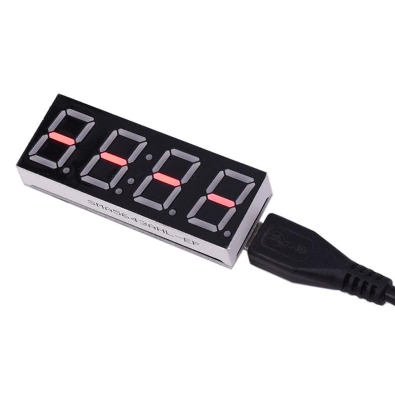 WiFi-Zeitgeber-Uhr-Modul 0,56'' LED-Anzeige Automatische Zeitmessung Digitalröhren-Elektronikuhren-Bausatz USB 5V Röhrenuhr