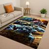 3D T-Transformers Optimus Prime Bumblebee Cartoon Living Room Non-Slip Area Rug Carpet For Bedroom Sofa,Easy Clean Home Doormat