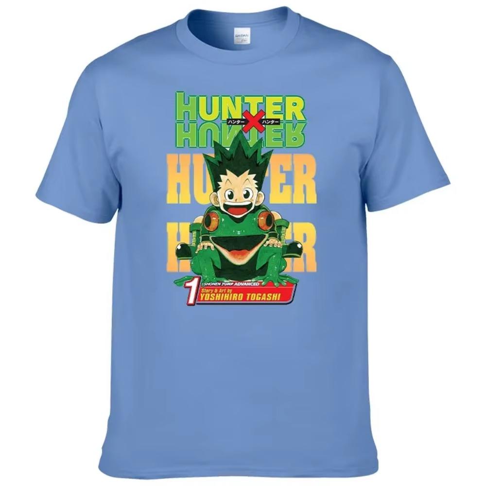 Anime Hunter X Hunter Anime T-shirt 2023 Summer New Cotton T-shirt Casual Harajuku Street Apparel Casual Short Sleeve Top F128