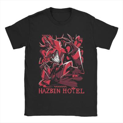 Pánské tričko Hazbins Hotels Alastor Fashion 100% bavlněné tričko s krátkým rukávem tričko kulatý výstřih topy grafické