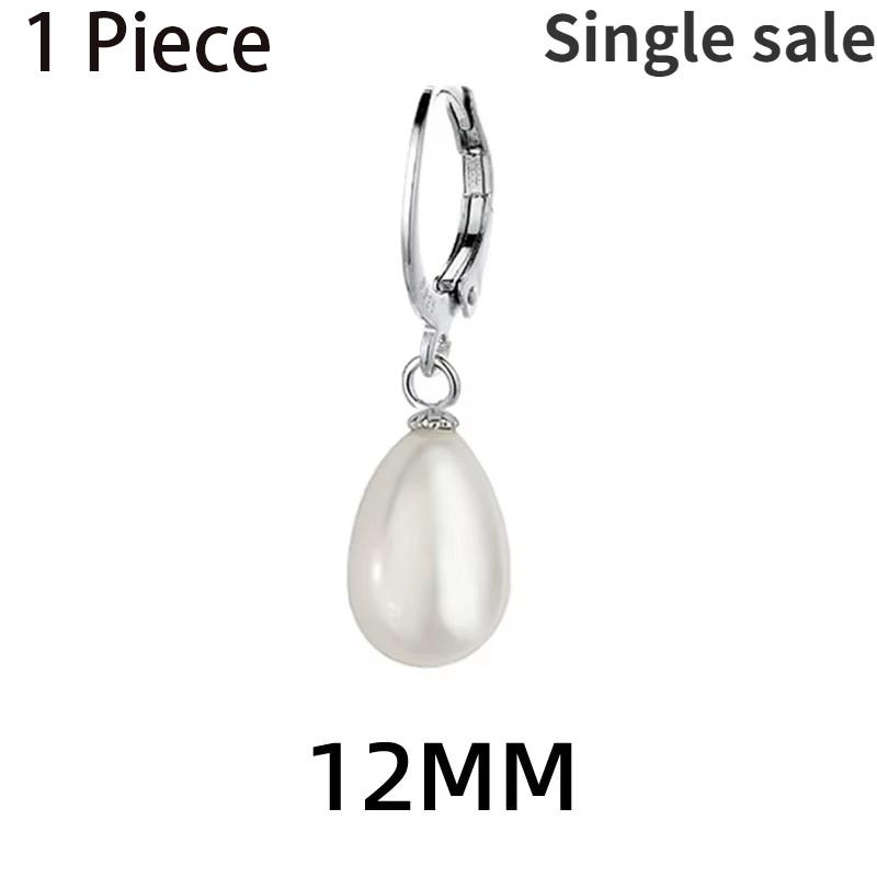 

Настоящее серебро 925 пробы 1 шт. Серьги-кольца с барочным жемчугом для женщин, модные изящные украшения, минималистичный аксессуар в виде капли воды