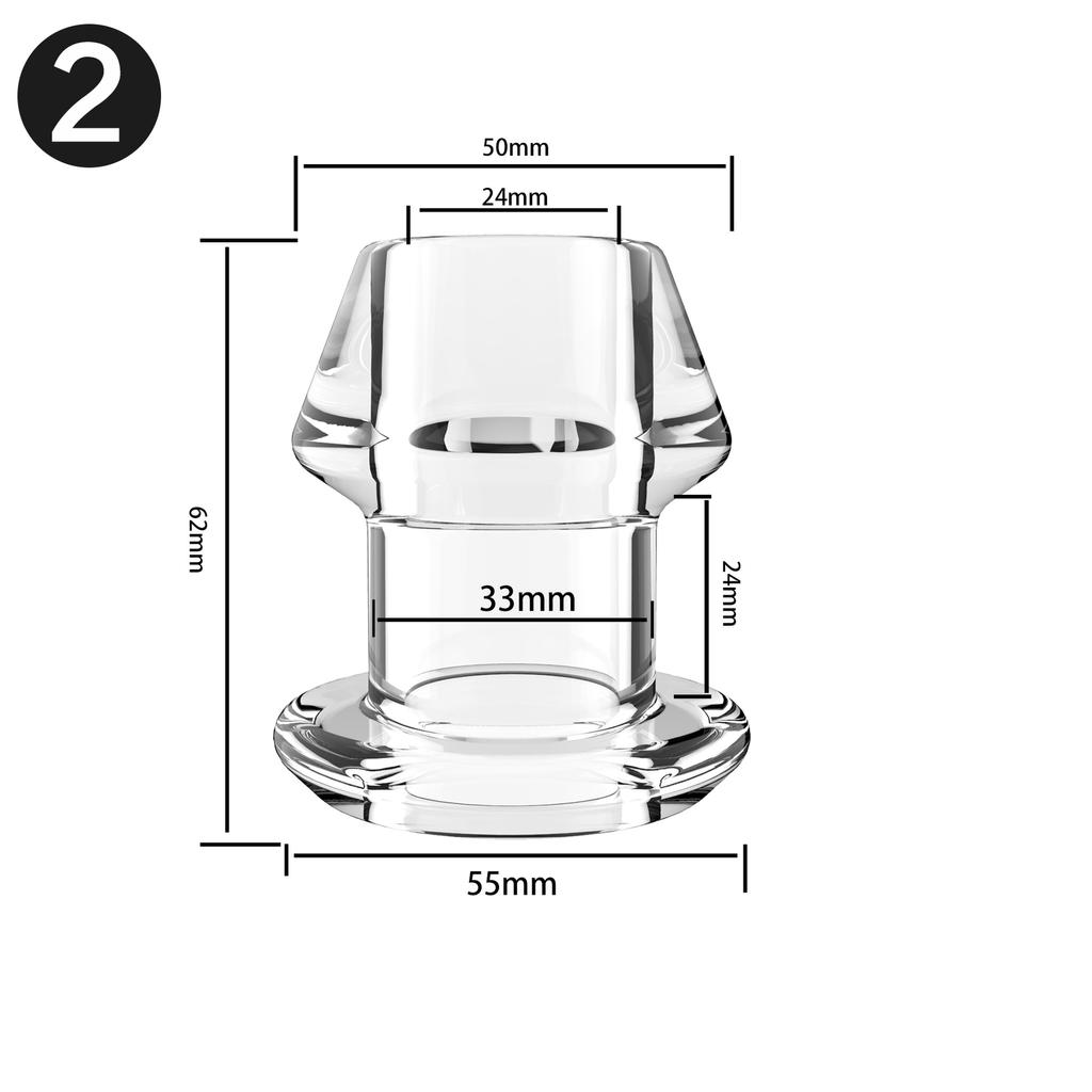 Hollow Tunnel Butt Plug Anal Plug Thread Butt Plug Sex Toys Butt Plugs Training for Masturbation Beginners Advanced Users Adult Sex Toy