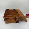 Mid-Autumn Bamboo Gift Basket - Elegant Woven Storage Box with Double Handles