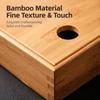 Bamboo Divided Nut Tray 6 Grid Lidded Compartment Candy Plate  Festive Food Display