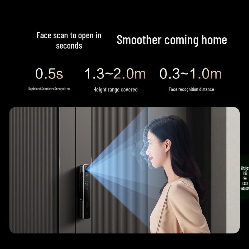 TCL K7G Plus 3D Face Recognition Smart Door Lock