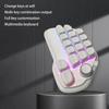 17 Key Hot Swappable Mechanical Number Pad with VIA Programmability USB wireds Connection and RGBs Backlit PBT Keycaps for Laptop PC