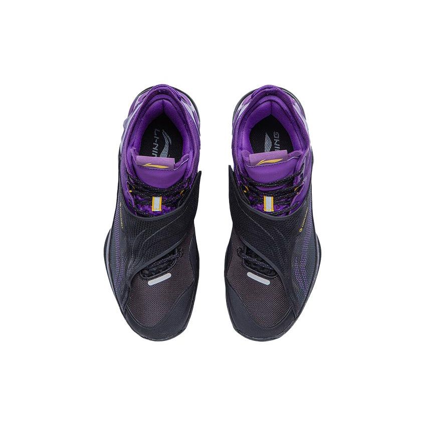 Li Ning Cicada Wing Mesh Fabric TPU Reflective Shock Absorption Non-Slip Wear-Resistant Breathable Quick-Drying Mid-Top Basketball Shoes ABAR081-7