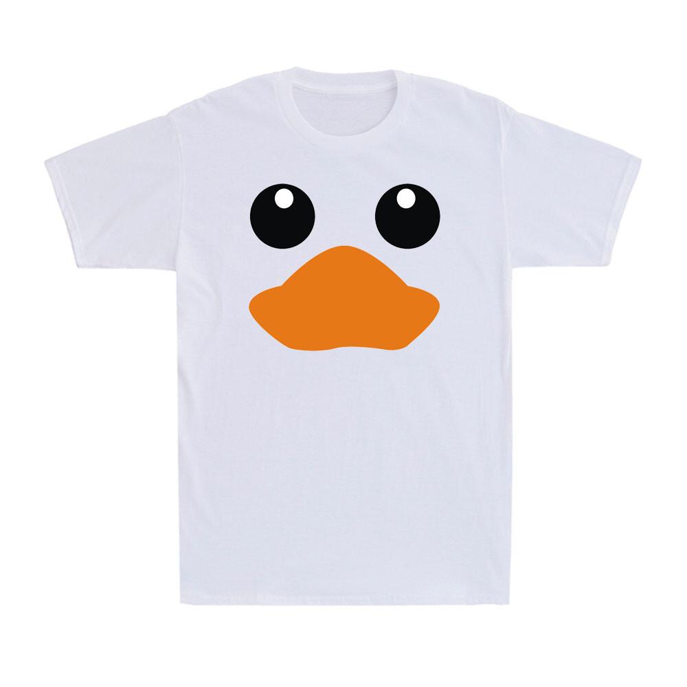 Rubber Duck Shirt Funny Duck Face Novelty Unisexs Cotton Short Sleeve Tshirt
