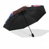 GirlfriendCats Automatic Opening and Closing, 8 Rib Structure Portable Umbrella, Suitable for Men and Women In All Seasons  Perfect Gift for