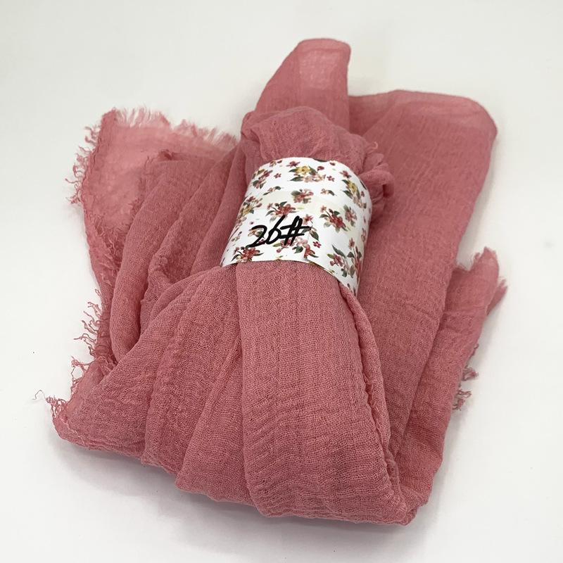Women Cotton Scarf New Summer Girls Solid Color Sunscreen Thin Scarves Soft Shawl Foulard Viscose Spring Lady Wrap Shawls