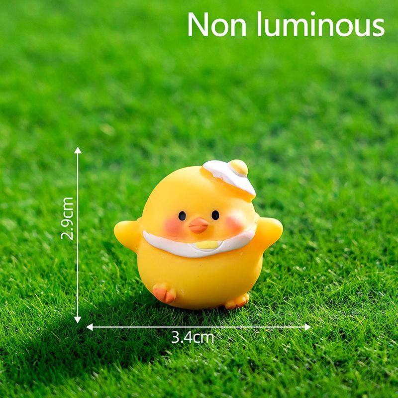 

Мультяшные милые серебристые желтые цыплята, украшения, креативные поделки из смолы, креативные мультяшные животные, аксессуары для украшения