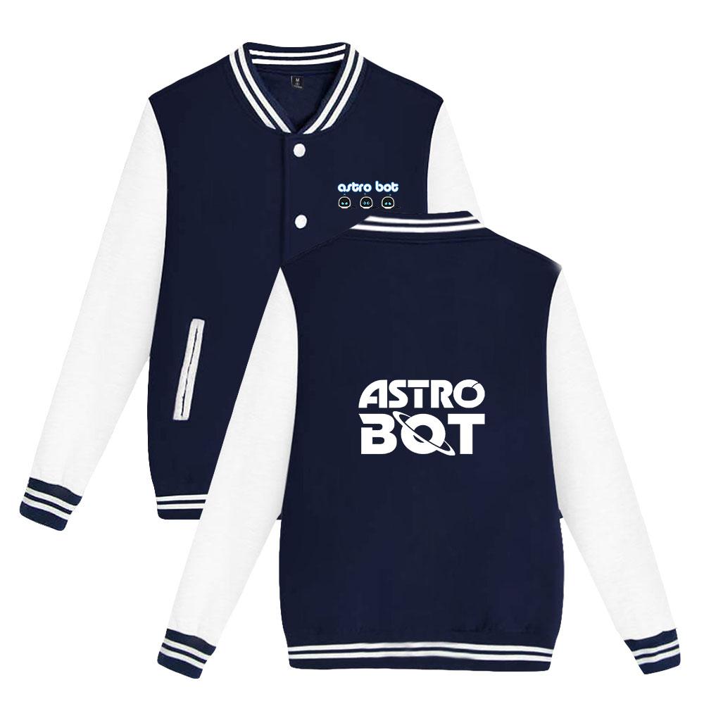 NEW Arrivals Unisex Fashion Astro Bot Anime Printed Baseball Sweatshirt Women Men Outdoor Sport Jackets