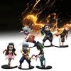 Demon 6pcs Slayer Kamado Nezuko Figurine Anime Model Sculpture Toys Gifts Xmas