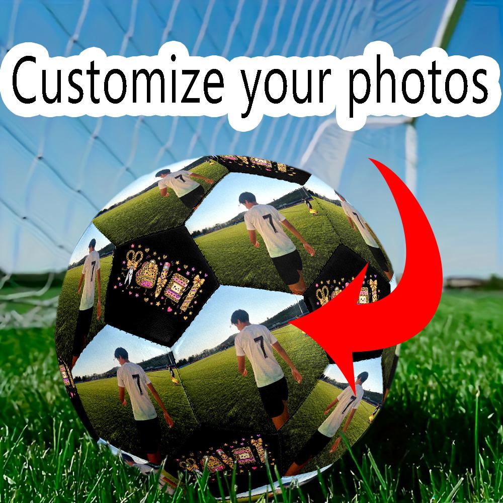 Soccer Player Field Personalized image Size 5 Soccer Ball Machine Sewn Indoor/Outdoor Training and Matches Personalized Soccer Ball Soccer Accessory