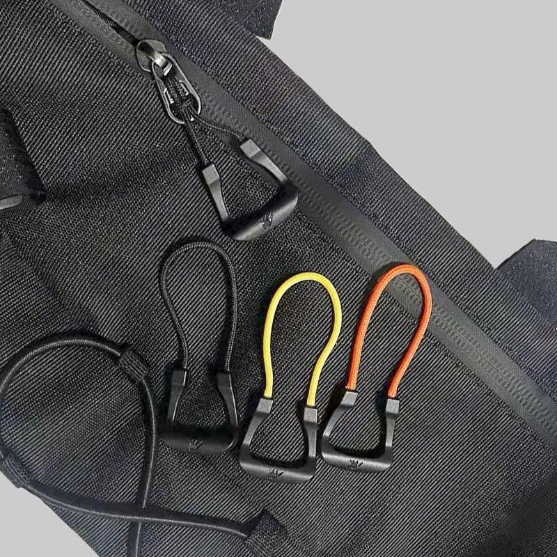 Venkovní taktický kroužek Modifikovaná šňůrka na zip Vysoká elasticita Odnímatelný Vyměnitelný taháček zipu Příslušenství pro tašky 4ks/šarže
