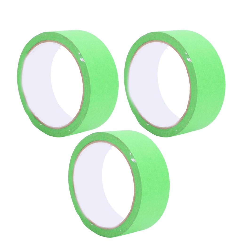 3Pcs Painters Tape Adhesive Masking for Car Painting Manual Grouting Decoration Tool Easy Removal 35mm 20m