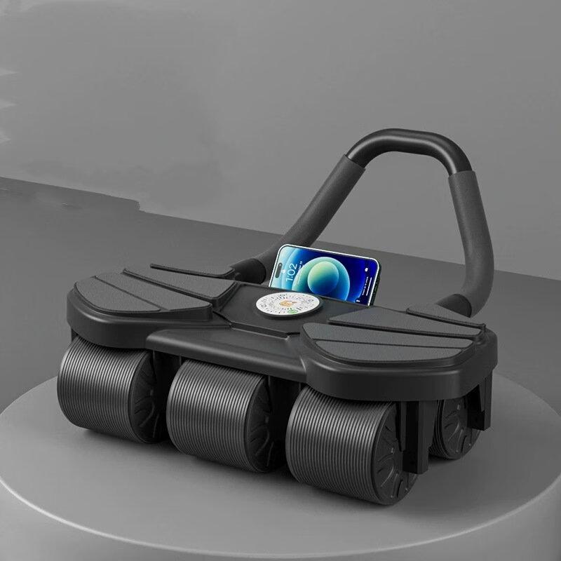 Oujian 6-Wheel Automatic Rebound Abs Roller with Elbow Support