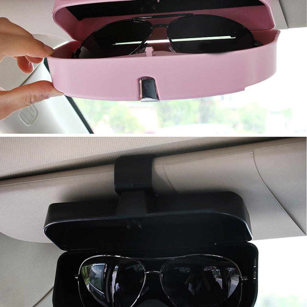 Car Sun Visor Glasses Sunglasses Storage Holder Clip Organizer Box Automotive Accessories