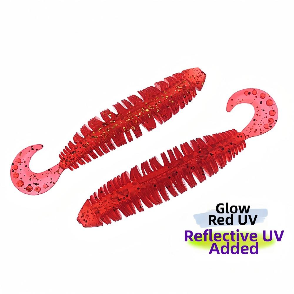 Double Colors Artificial Fishing Worms 7.5cm/10cm Size Jig Fishing Lures  For Carp Fishing