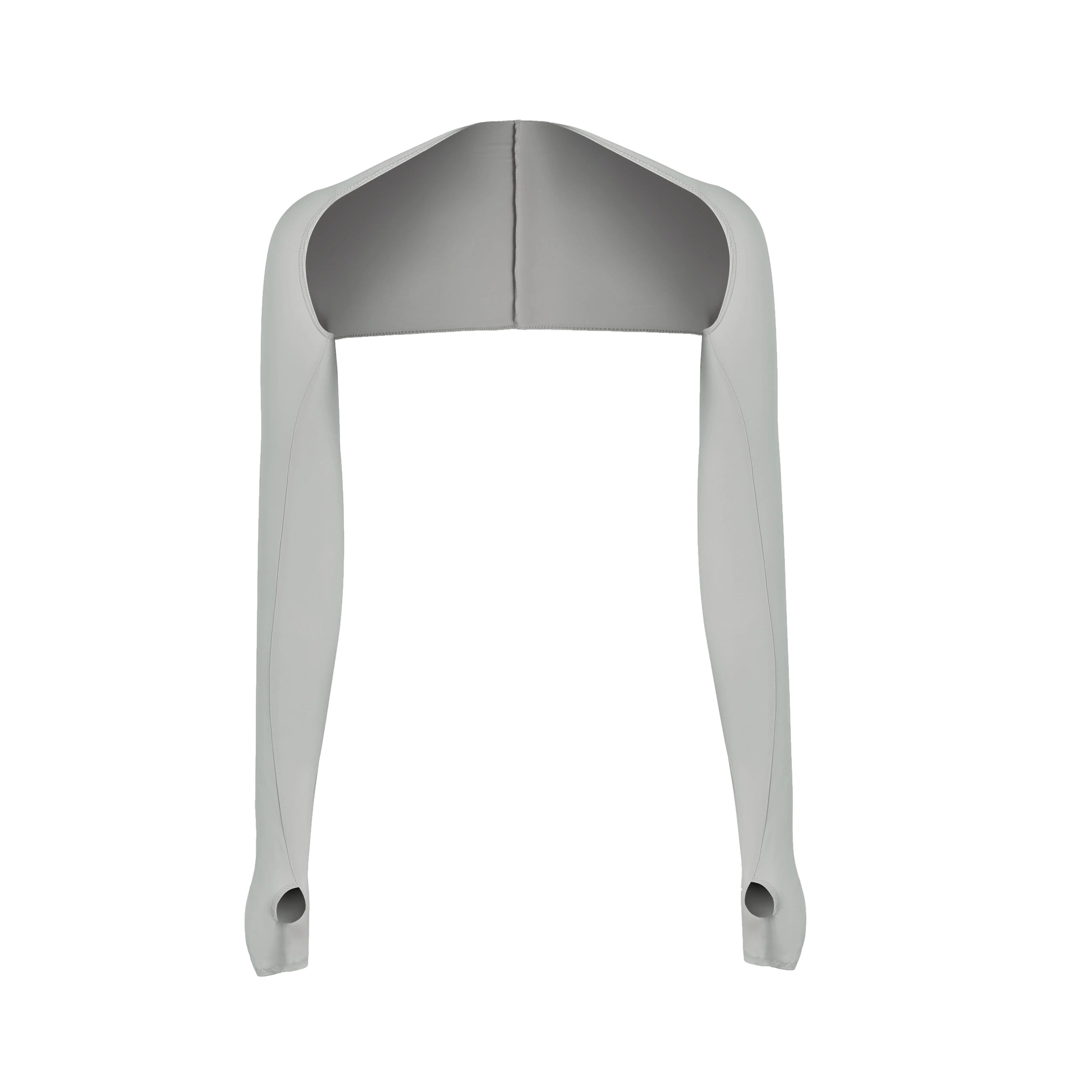 

Женская спортивная шаль для защиты от солнца, тонкий стиль, длиной до плеч, женский спортивный рукав, идеально подходит для гольфа на открытом воздухе, бега, езды на велосипеде серый