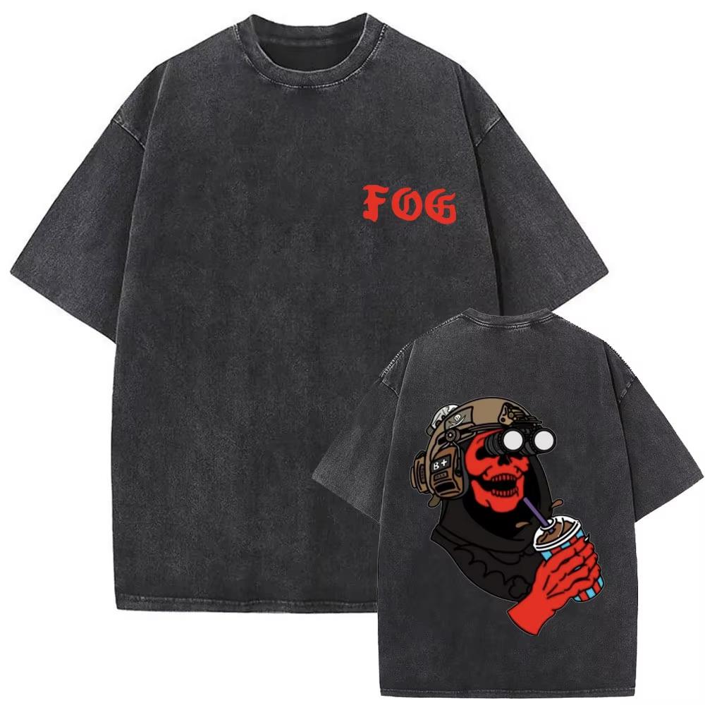 Heet Verkocht Forward Observations Group Tactisch Korte Mouwen Grafische Print Retro Gewassen Katoen T-shirt Mannen Vrouwen Los Casual Oversized Zomer Nieuw T-shirt