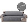 Cover Mat For Sofa 2-Seater Sofa 116Cm Waterproof Grey Quilted