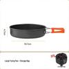 Portable Outdoor Camping Cookware Set with Kettle, Frying Pan, and Tableware Gear