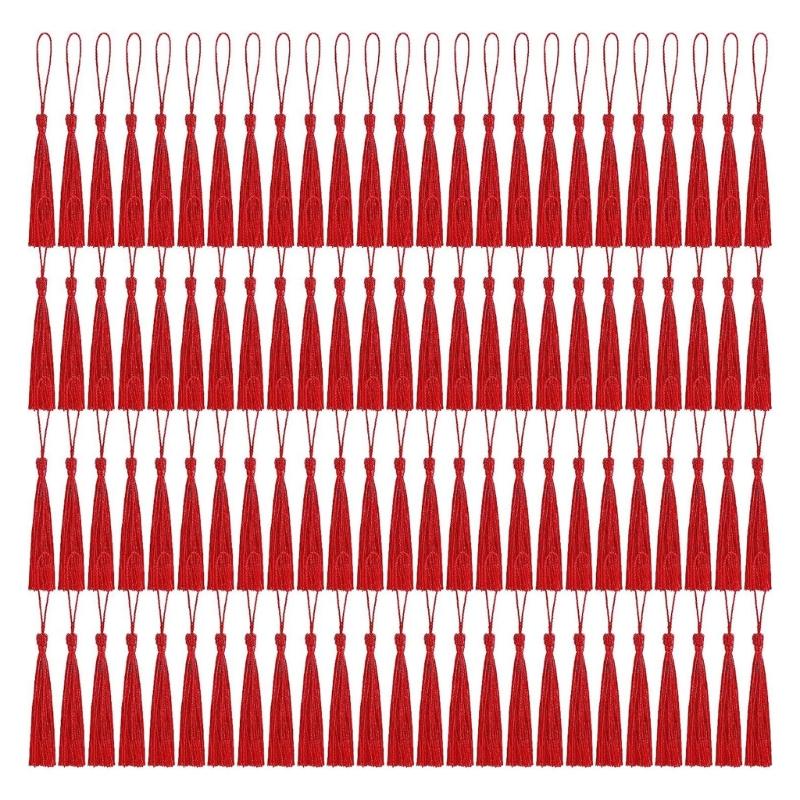Decorative Polyester Tassels Crafting Accessory Colorful Handmade Sewing Embellishment
