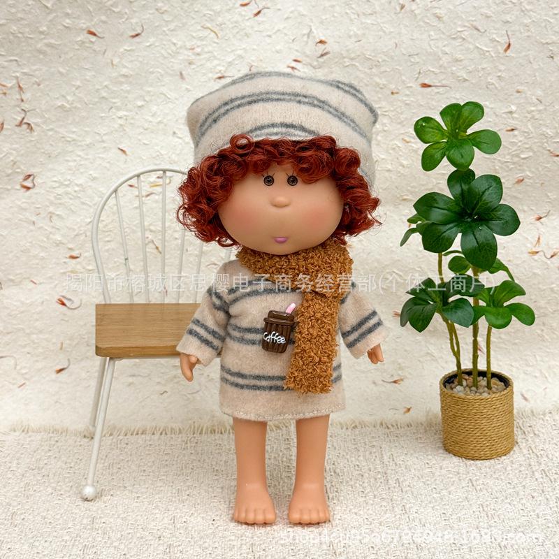 24cm Spanish Mia Potato Doll Dress-Up Set with Plush Outfit