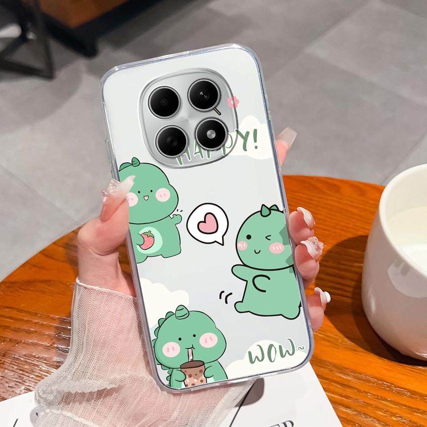 Suitable For Redmi Note 15 14 Pro 14S 15 15C A5 A1 Popular Creative Letters Patterns Phone Case Transparent Silicone Anti Slip Shell For Redmi Housing