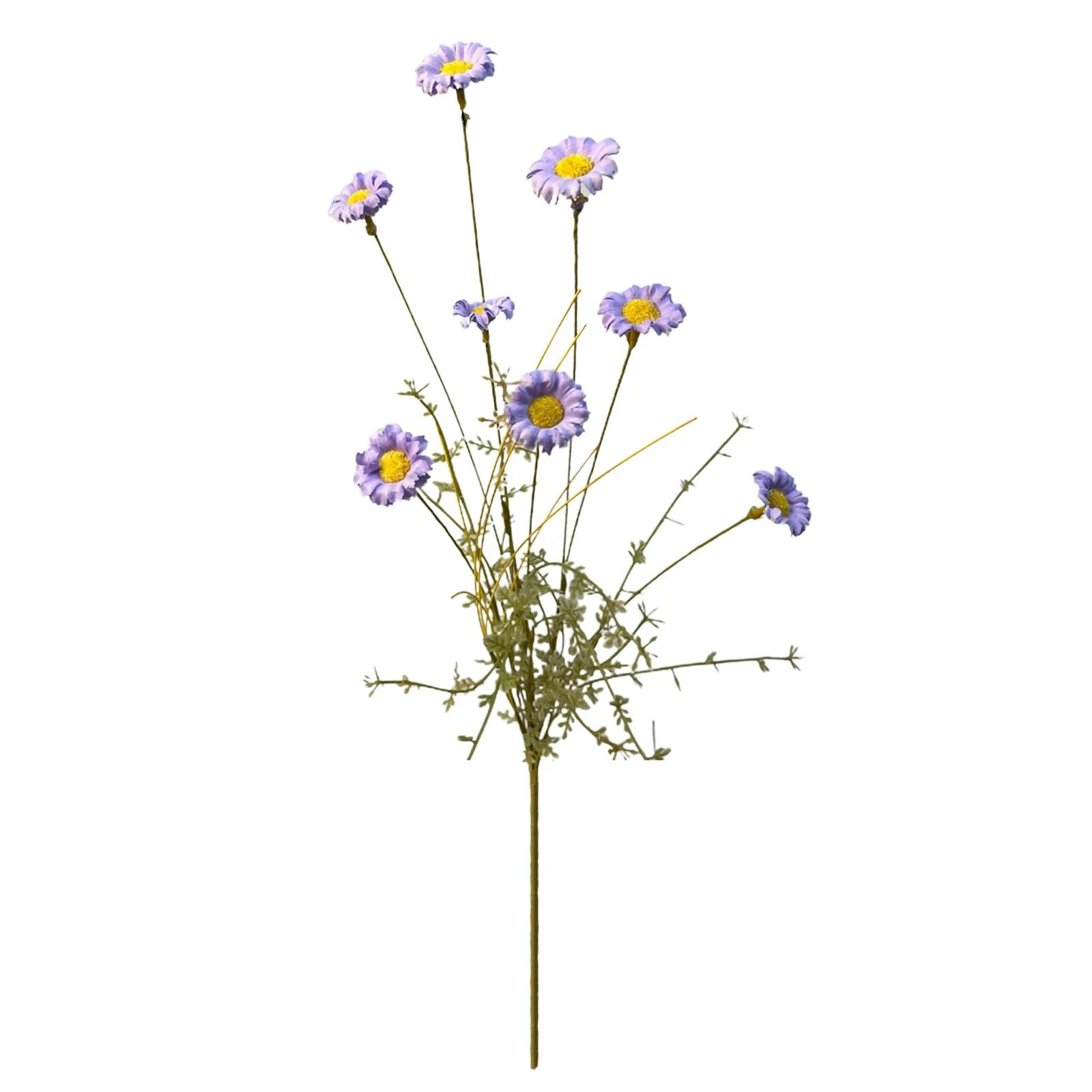 

55cm Daisy Simulation Flower 8 Heads European-Style Small Fresh Small Wild Chrysanthemum Wedding Photography Home Decor фиолетовый