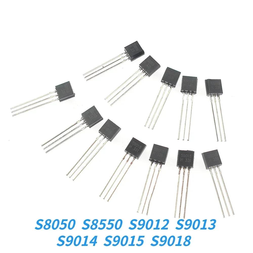 100PCS Transistors Set 2N2222 2N3904 2N3906 2N5401 2N5551 5 Types Transistors Kit NPN PNP 20pcs Each Values Electronics Kit